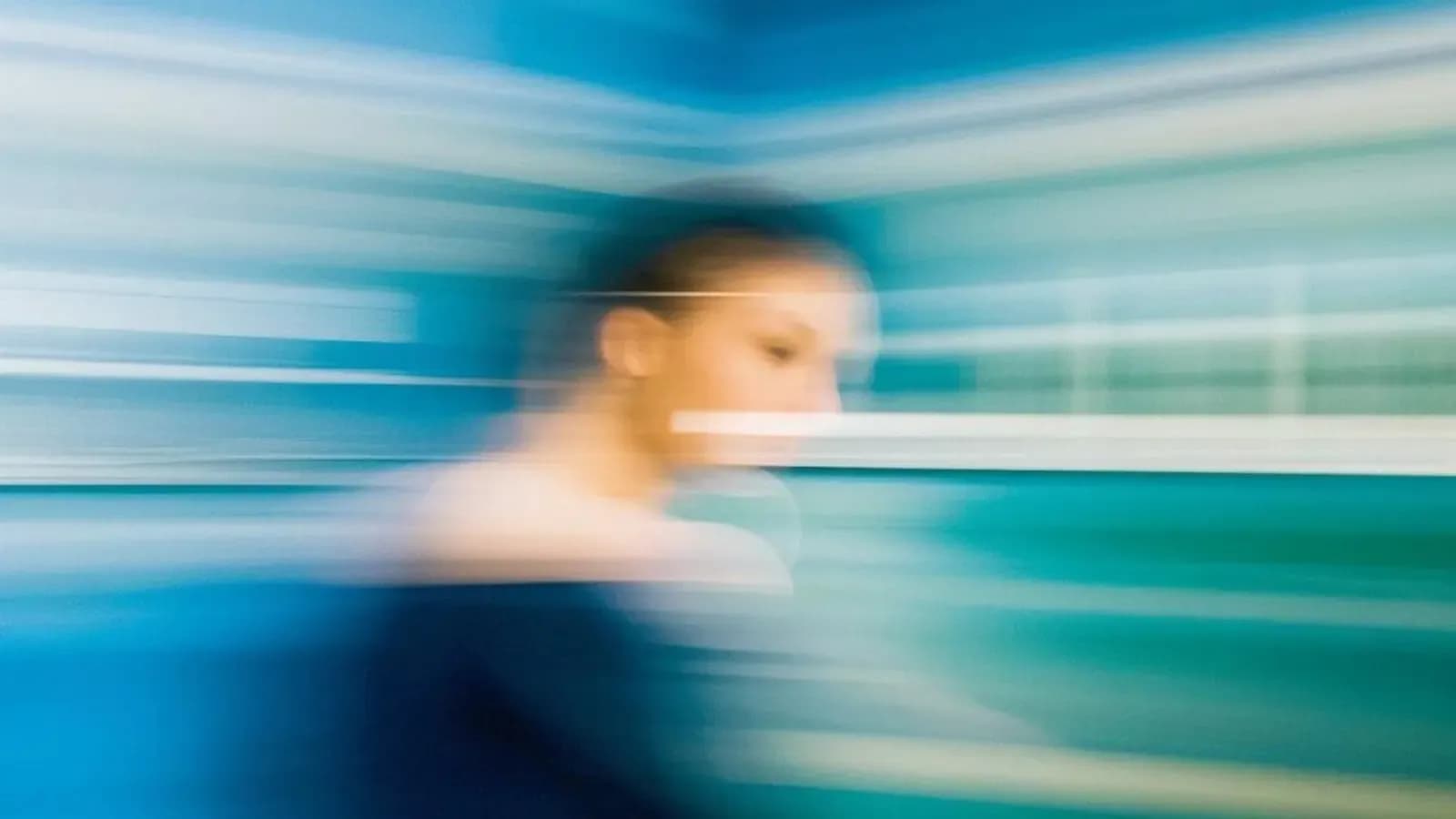 Retrato con efecto de movimiento